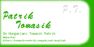 patrik tomasik business card